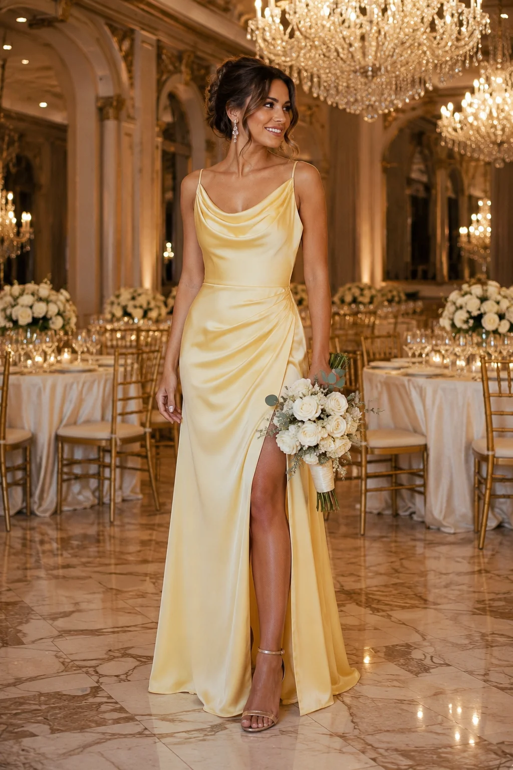 elegant gold bridesmaid dresses Dresses: Timeless Wedding Style Sleeveless design Light Gold Bridesmaid Dresses |