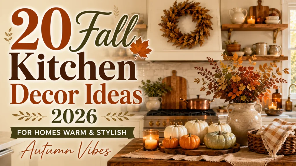 20 Fall Kitchen Decor Ideas 2026 for Warm & Stylish Autumn Vibes