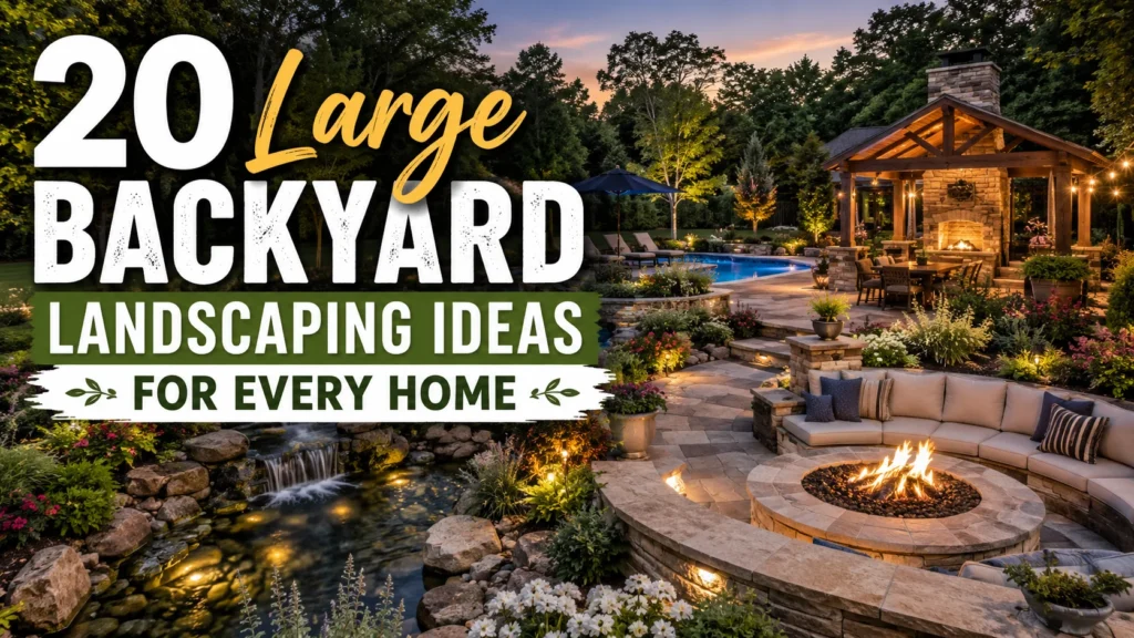 20 Large Backyard Landscaping Ideas for Every Home